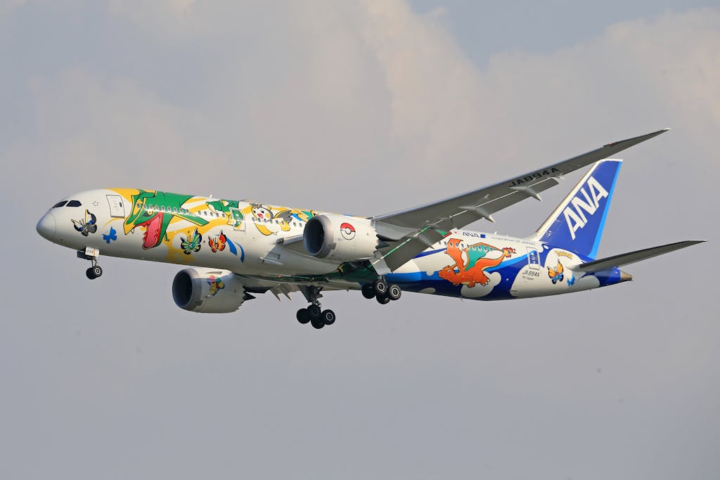 Pokemon Theme Airplane of the Japanese Airline ANA